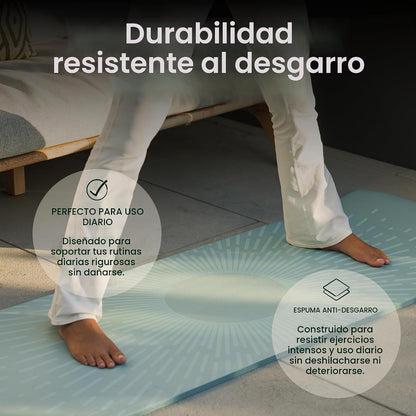 Retrospec Solana - Tapete de yoga grueso de 1\/2 pulgada antidesliz...