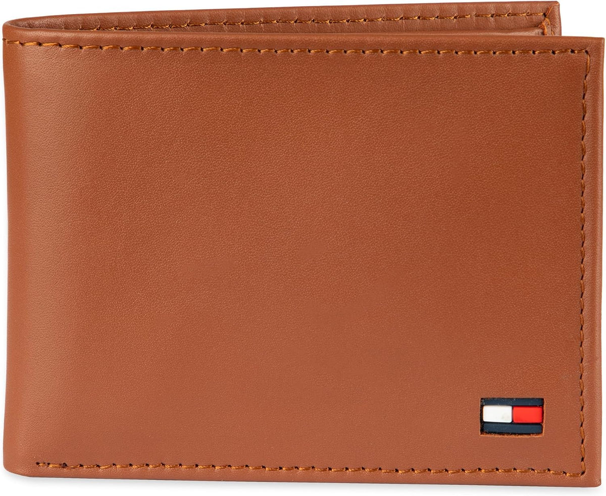 Tommy Hilfiger Cartera Passcase para hombre con ventana de identifi...