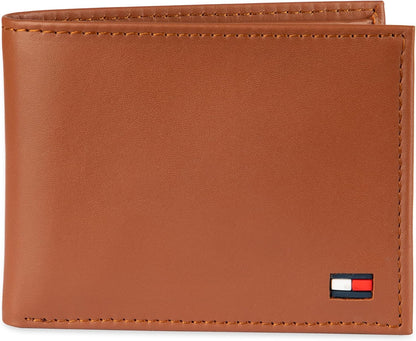 Tommy Hilfiger Cartera Passcase para hombre con ventana de identifi...