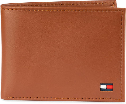 Tommy Hilfiger Cartera Passcase para hombre con ventana de identifi...