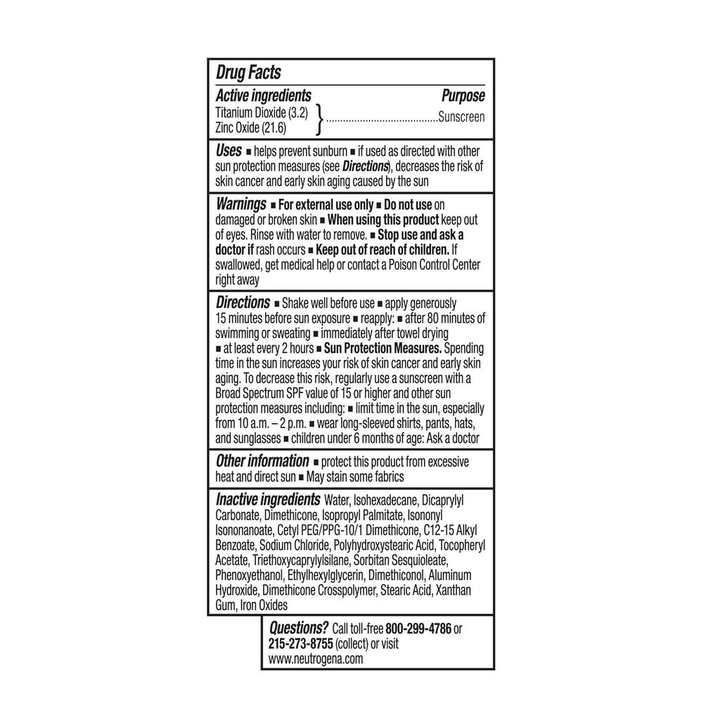 Neutrogena Purescreen+ Protector solar con color mineral SPF 30, li...