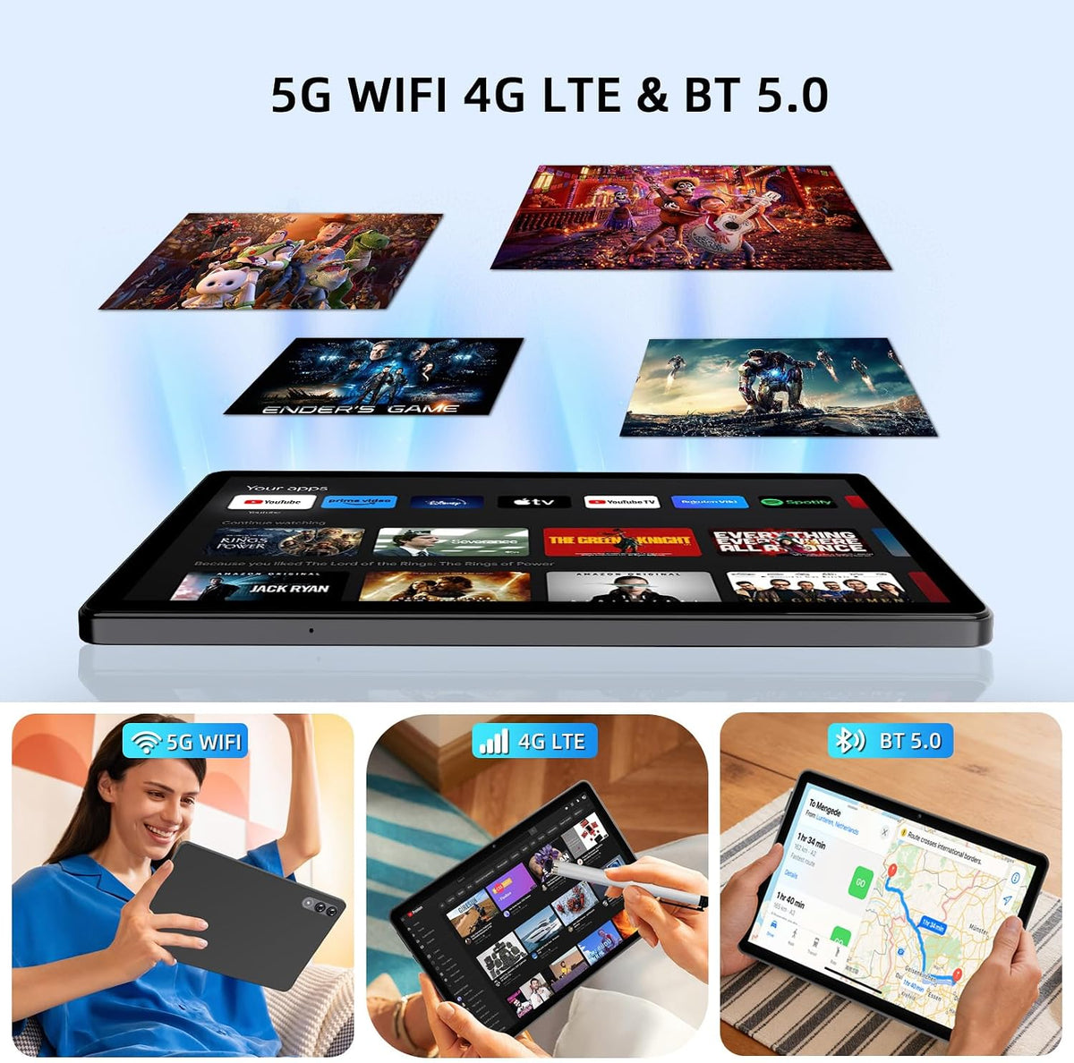 COTGOD Tablet Android 16 con Gemini AI, tabletas de 11 pulgadas con...