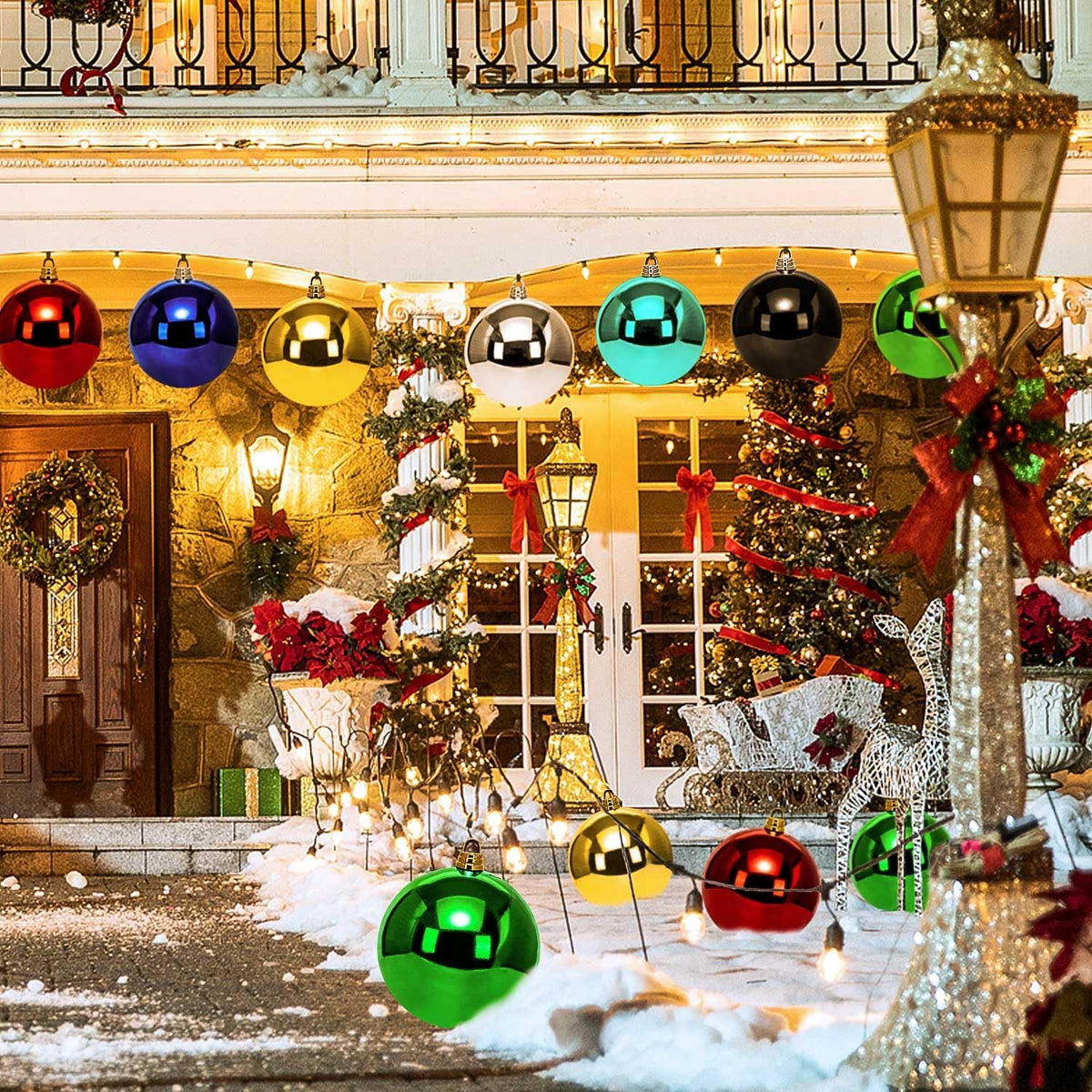 Benjia Adornos de Navidad para Exteriores de Tamaño Extra Grande, B...