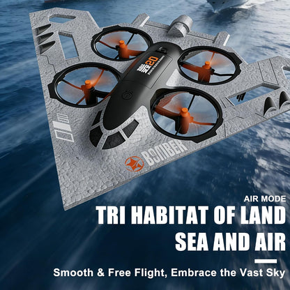 Virellia Drone RC 3 en 1 para Land Sea Air, avión de control remoto...