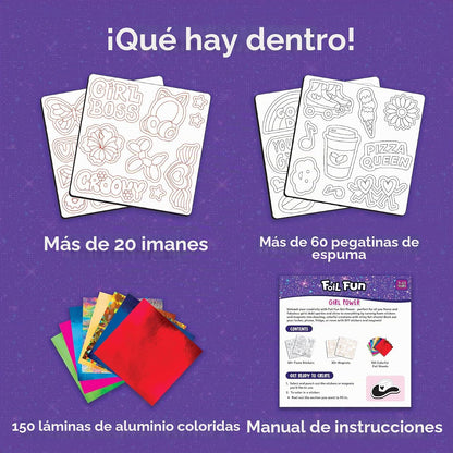 Skillmatics Foil Fun Girl Power, actividad artística y artesanal, r...