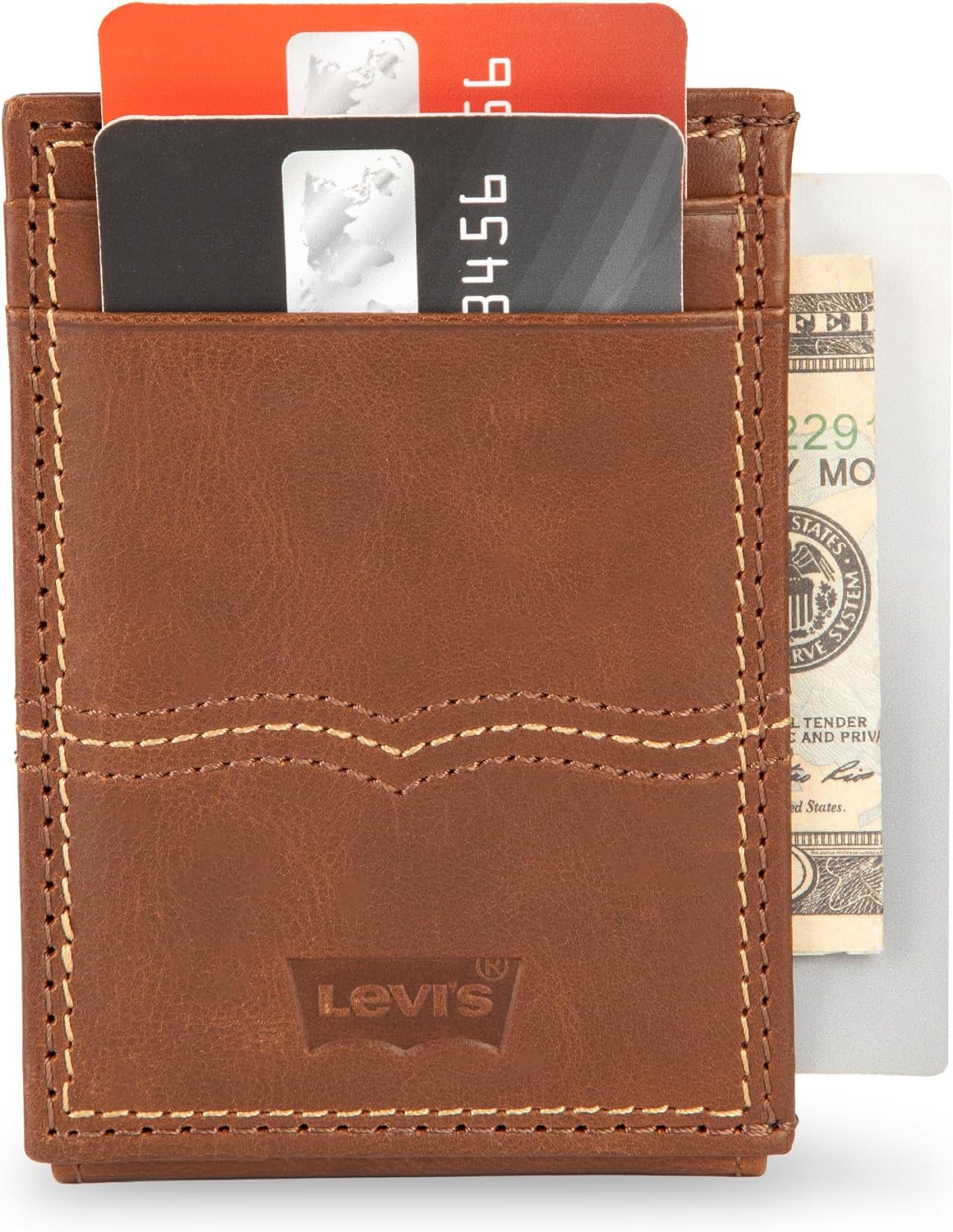 Levi's Cartera compacta para hombre con ranuras para tarjetas y...