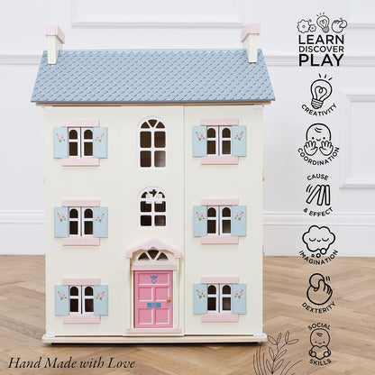 Le Toy Van - Hermosa Casa de Muñecas de Madera Grande Cherry Tree H...