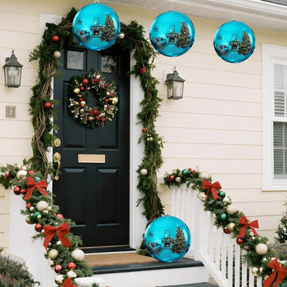 Zubebe 4 piezas Adornos de bola de Navidad extra grandes de 8"...