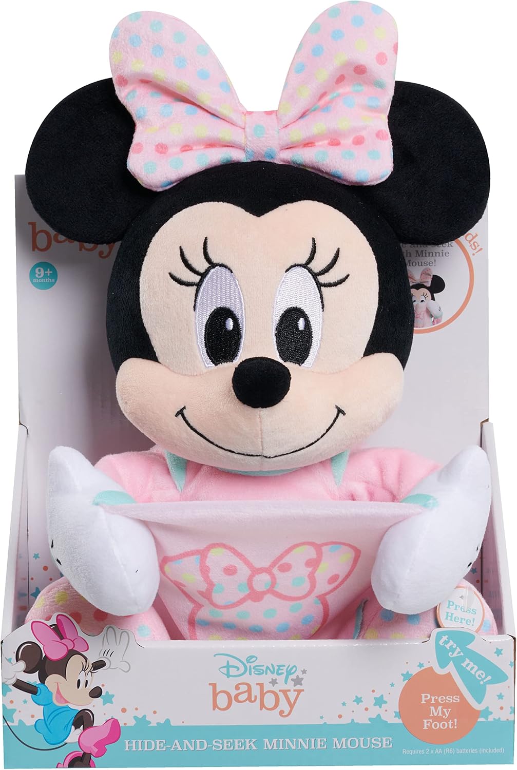 Disney Peluche interactivo de Minnie Mouse para esconderse para beb...