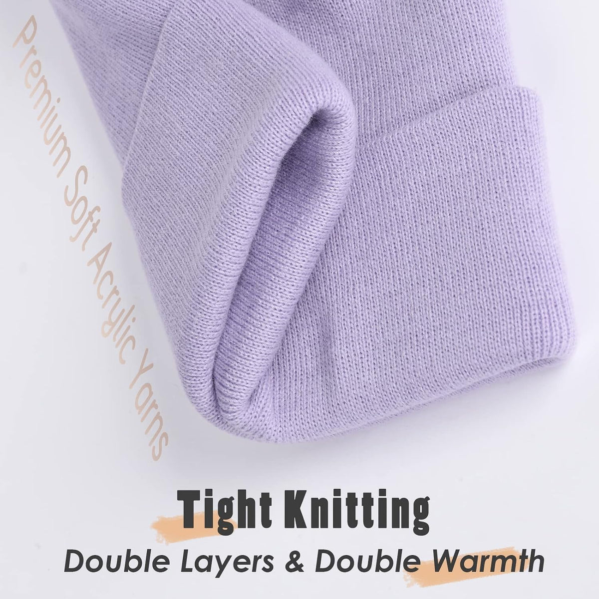 FURTALK Gorro para Hombres y Mujeres con Puños Tejido Grueso Unisex...