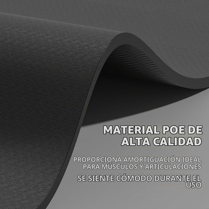 Esterilla grande de yoga de 8 mm (6' x 4') - Extra larga y...