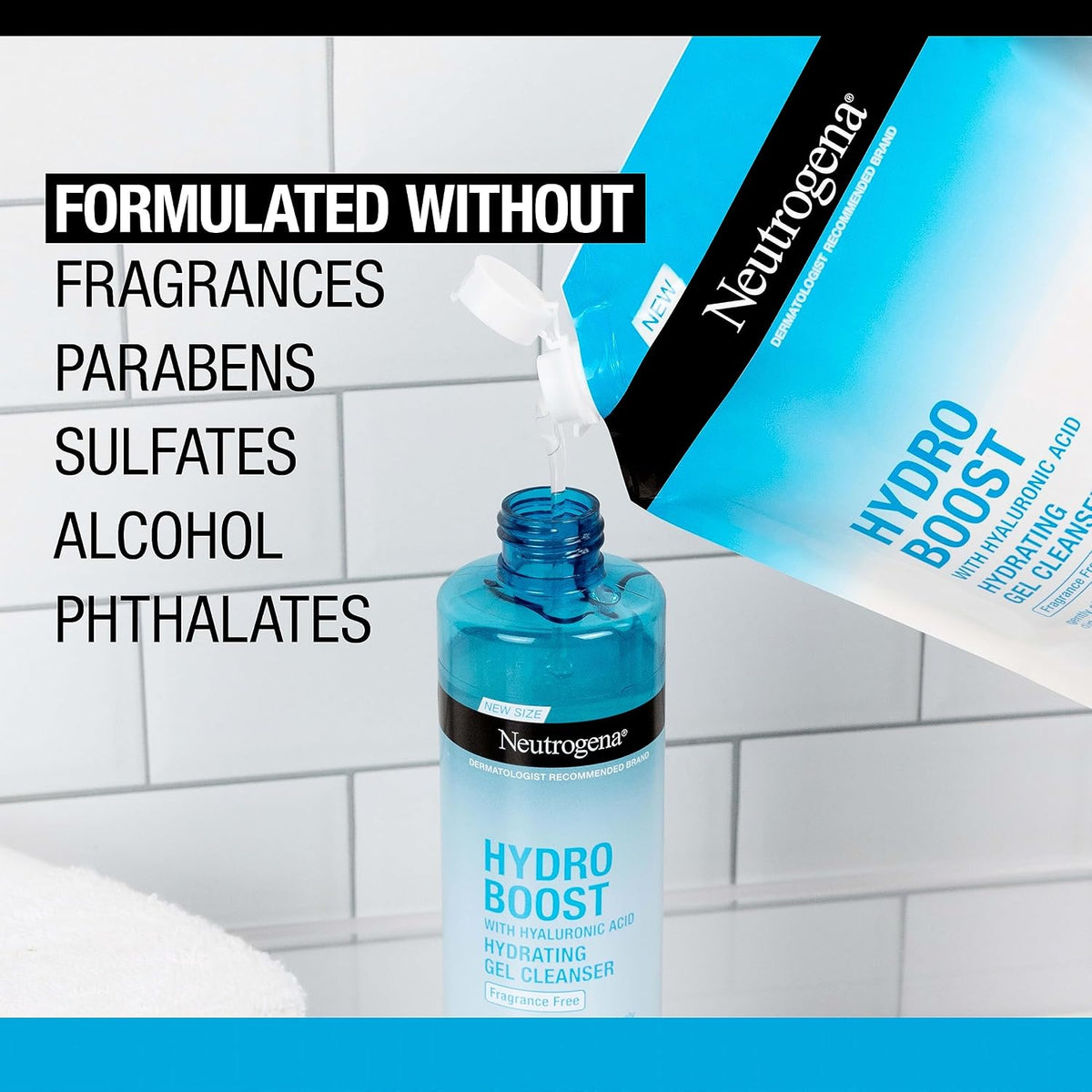 Neutrogena Hydro Boost Limpiador Facial de Gel Hidratante Sin Fraga...
