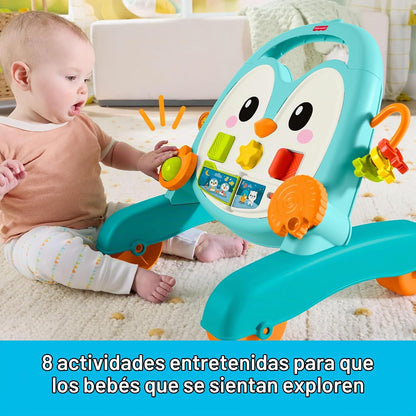 Fisher-Price Juguete de empuje para bebé, caminante musical de ping...