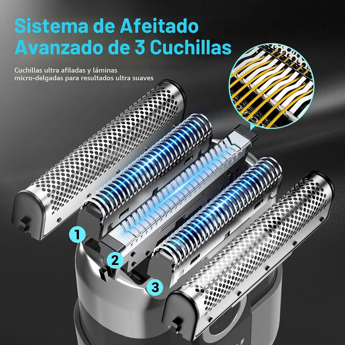 LYRSLF Afeitadoras de láminas para hombres, mini maquinilla de afei...