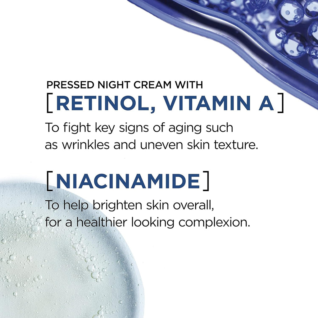 L'Oreal Paris Revitalift Crema de noche prensada, retinol + nia...