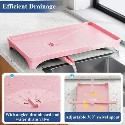 SNTD Escurridor de platos para encimera de cocina, 11.8 pulgadas de...
