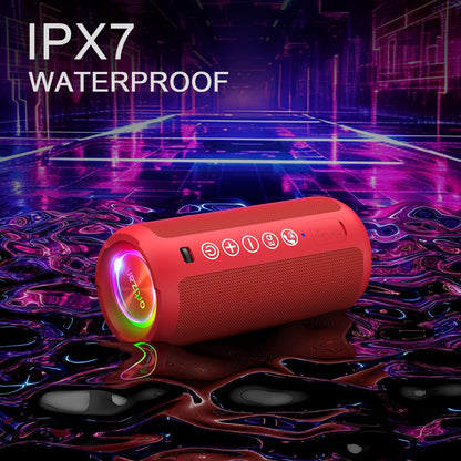 Ortizan Altavoz Bluetooth portátil, impermeable IPX7, inalámbrico,...