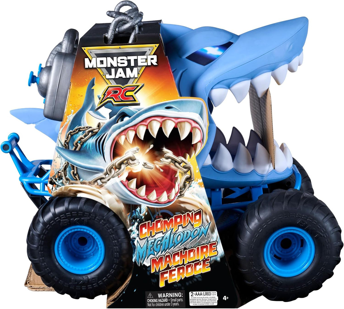 Monster Jam Chomping Megalodon RC Toy Monster Truck, escala 1:15 |...