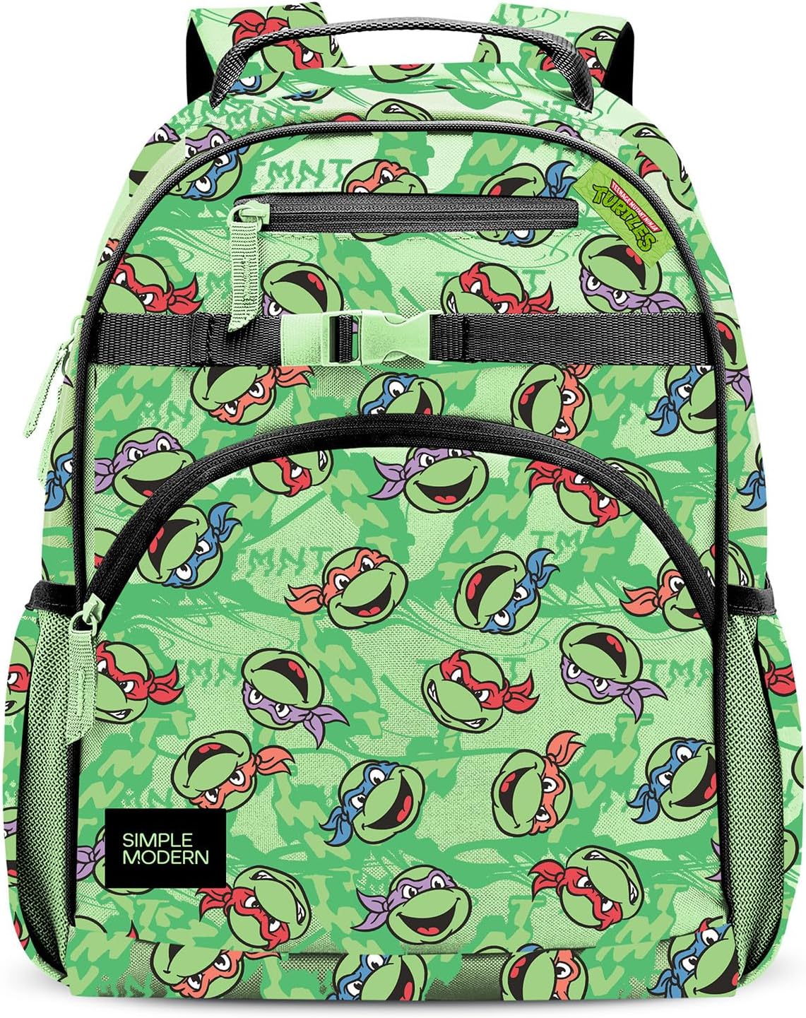 Simple Modern TMNT - Mochila infantil para escuela, niñas, niños |...