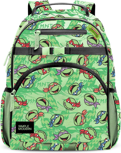 Simple Modern TMNT - Mochila infantil para escuela, niñas, niños |...
