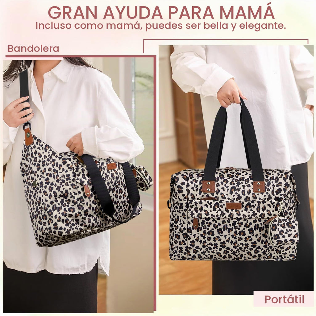 Pritent Bolsa de pañales Tote Impermeable Maternidad Bolsas de Bebé...