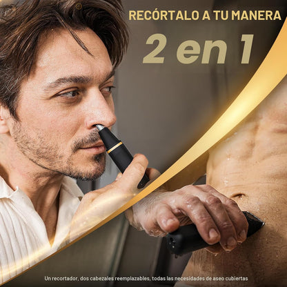 Risina Recortadora corporal para hombres, recortadora de ingle y ve...