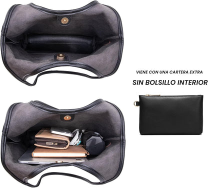 Montana West Bolsos estilo hobo holgados para mujer, bolsos de homb...