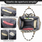 GAIVP mochila de pañales para bebe, negro, rojo (Checkered Black),...