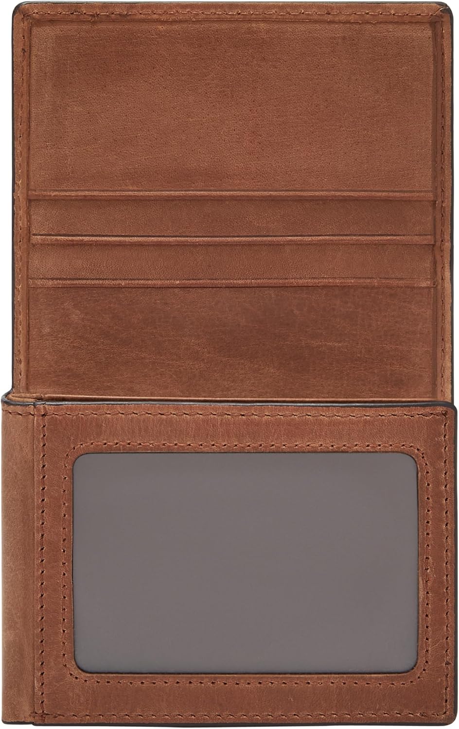 Fossil Billetera para hombre, Derrick de piel con bloqueo RFID, tri...