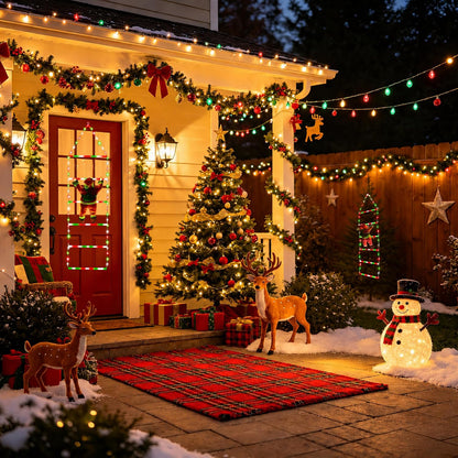 Toodour Luz LED de Navidad, luces decorativas de escalera de Navida...