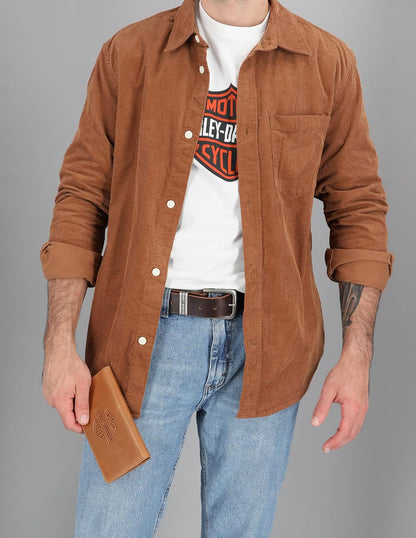Harley-Davidson Billetera de Rodeo con Bloqueo Rfid de Cuero Genuin...