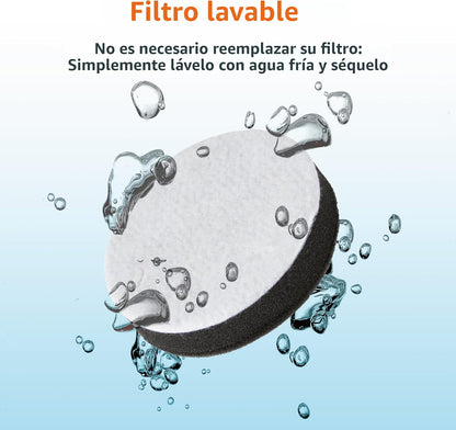Amazon Basics Aspiradora vertical sin bolsa para alfombras y suelos...