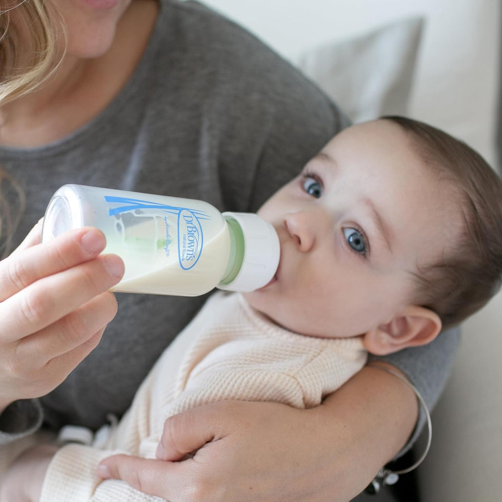 Dr. Brown's Anti-Colic Options+ Biberón de Vidrio Estrecho para...