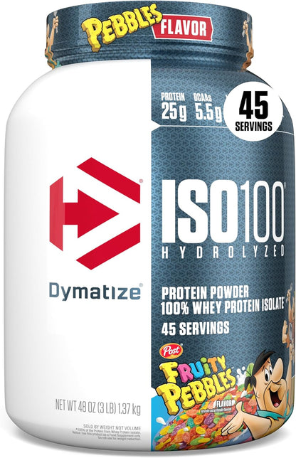 Dymatize Polvo de proteína ISO100, 100% aislado de suero de leche |...