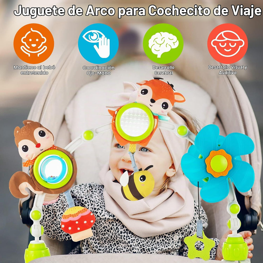 Lynncare Arco Ajustable de Juguetes para Cuna de Bebé para Lactante...