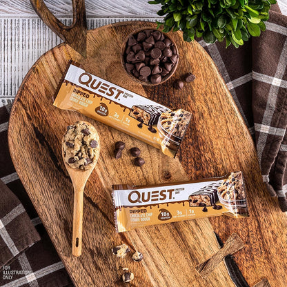 Quest Nutrition - Barras de proteína de masa de galletas con chispa...