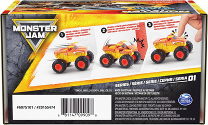 Monster Jam Smash &amp; Bash 2-Pack Monster Trucks, Megalodon &amp;...