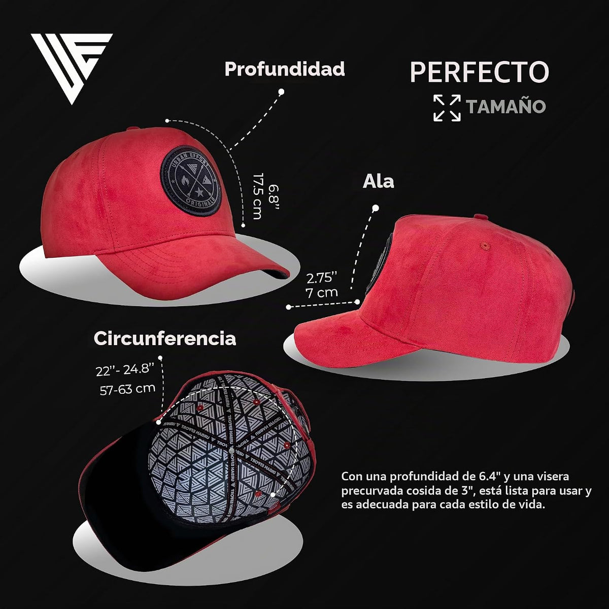 Urban Effort Trucker Hat para hombre – Gorra de béisbol con parte t...