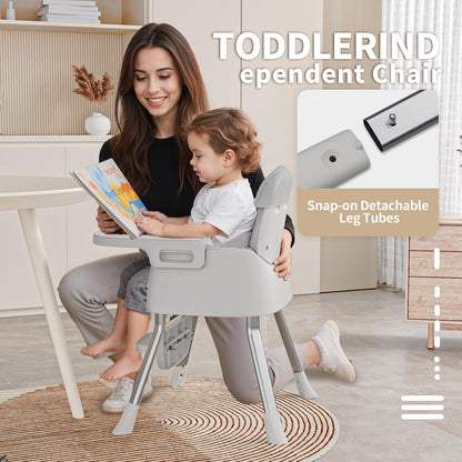 CheerKid - Silla alta 3 en 1 para bebés para meses y niños pequeños...
