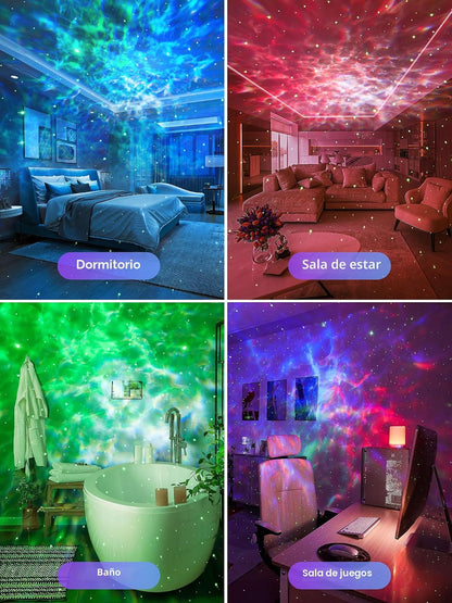 Proyector de galaxia para dormitorio, proyector de estrellas para d...