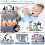 SHITIESHOU Bolsa de pañales mochila para bebé, bolsa de pañales par...
