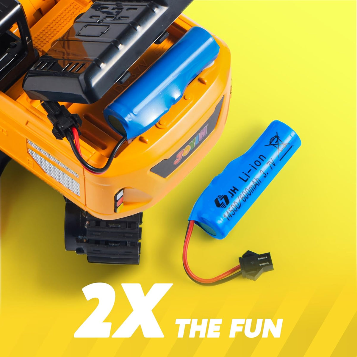 JOYIN Excavadora de control remoto para niños, 2.4 GHz RC Play Exca...