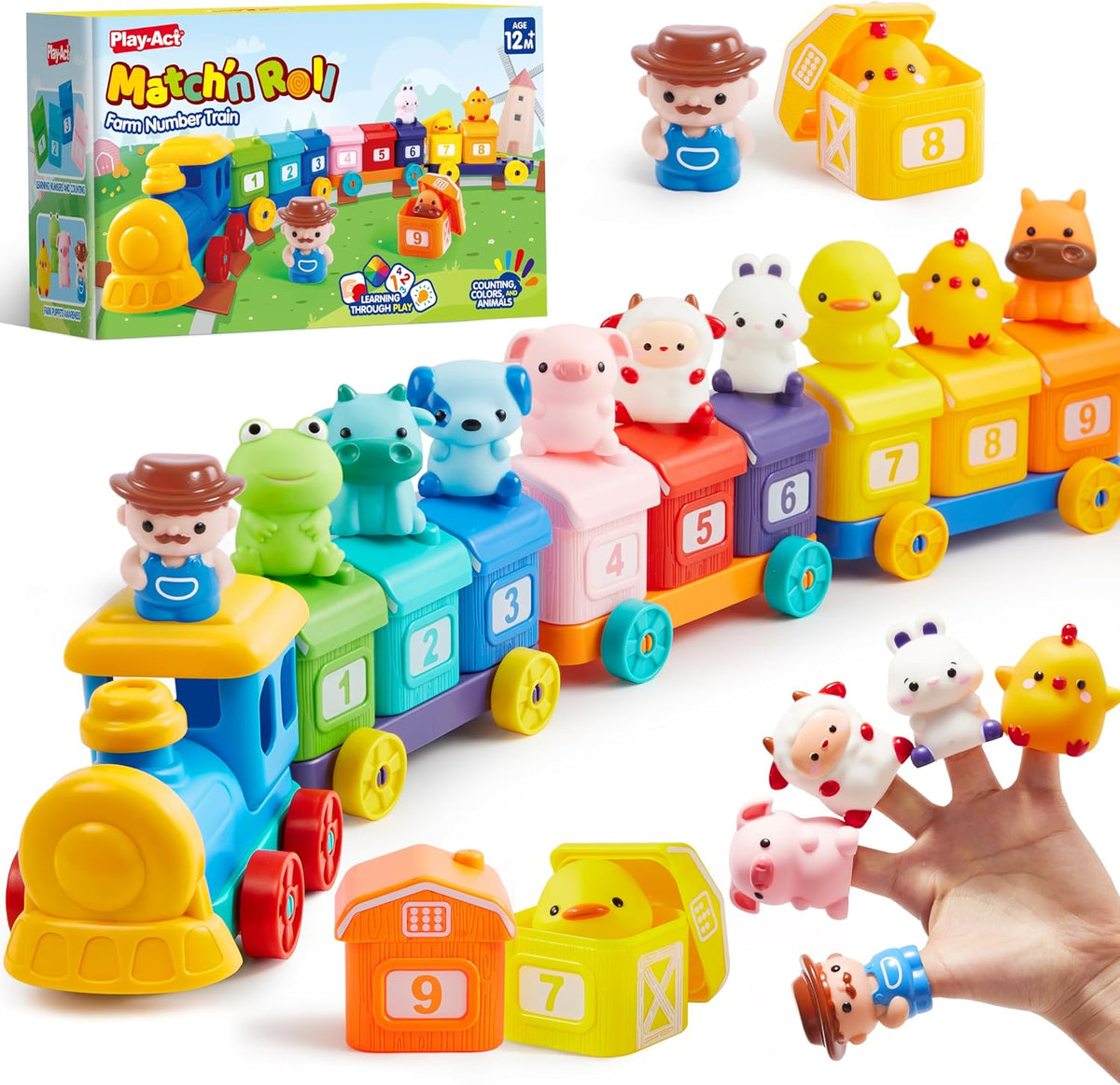 Juguetes de aprendizaje Play-Act para niños de 1, 2 y 3 años, conta...