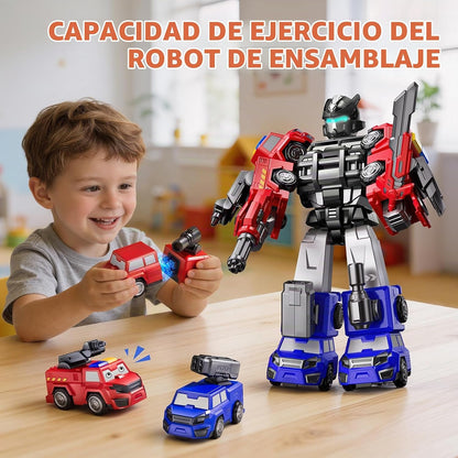 Transform Robot Toys para niños de 4 a 6 años, juguete de construcc...