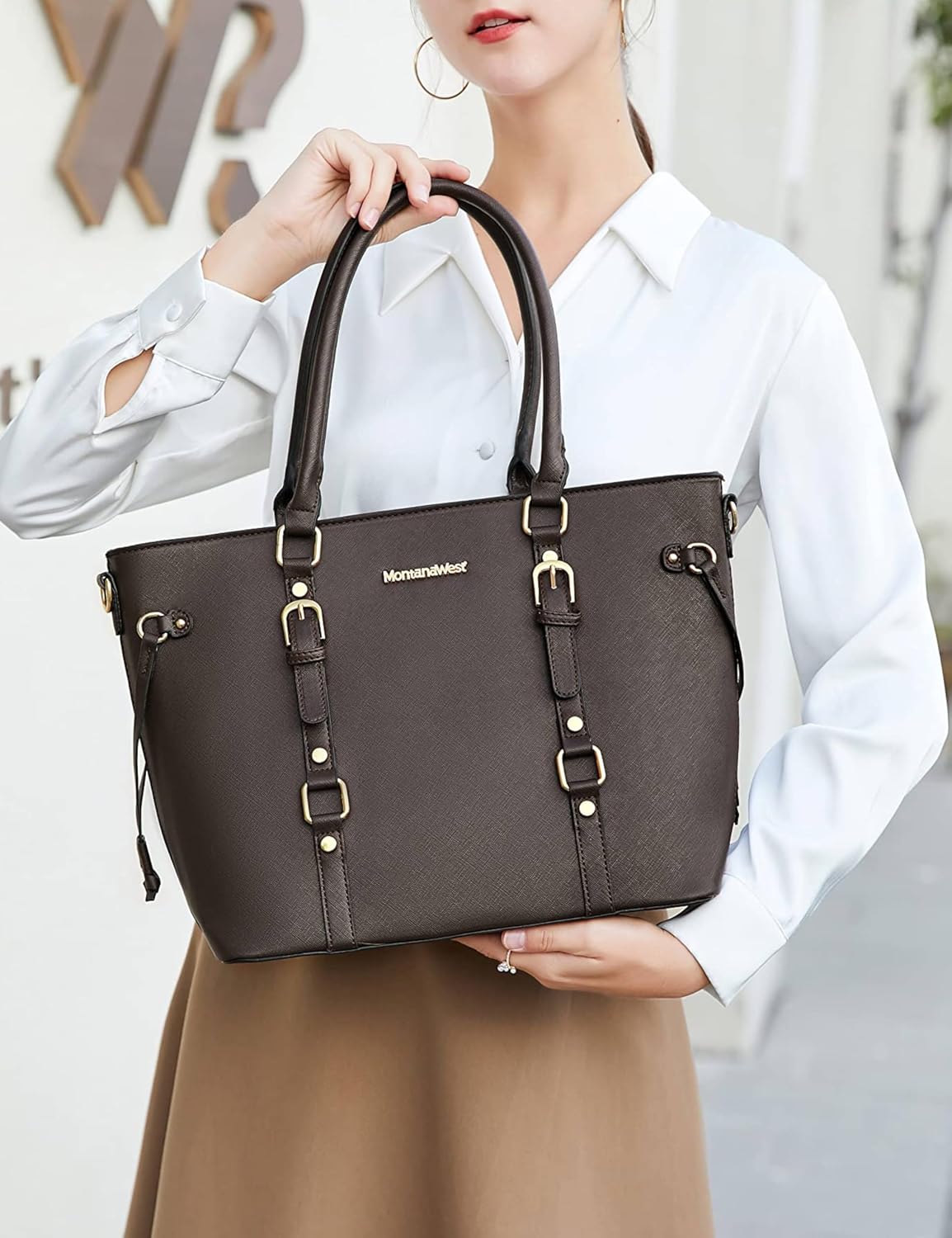 Montana West - Juego de 3 piezas de bolsos para mujer: bolso de man...