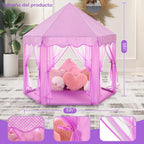 Monobeach Tienda de campaña de princesa para niñas, casa de juegos...