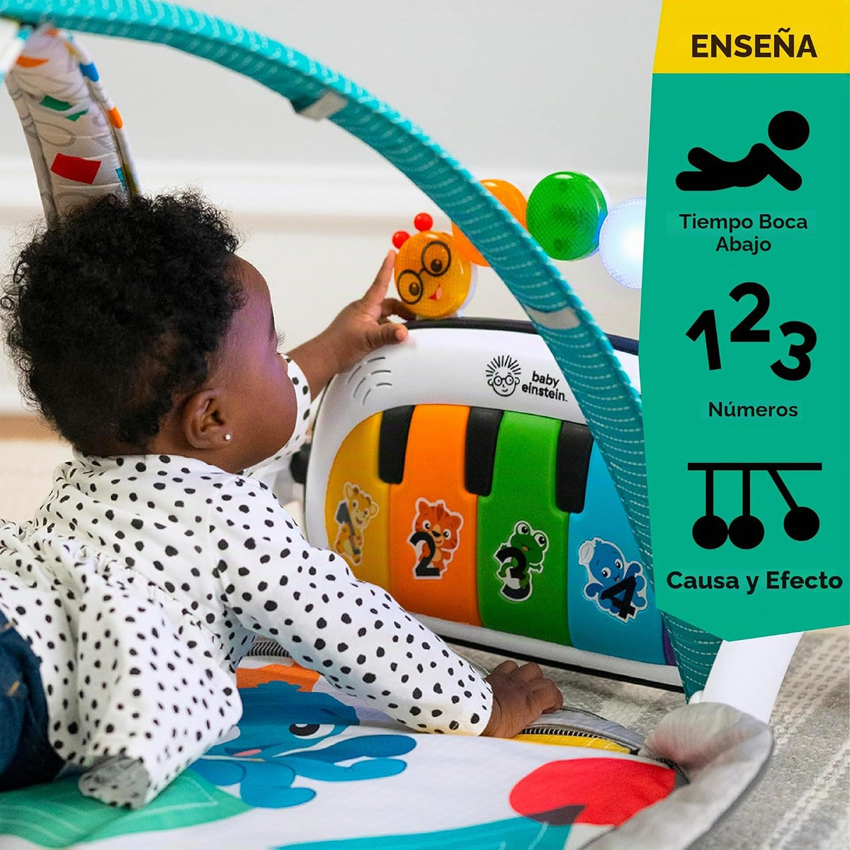 Baby Einstein Gimnasio de Juego y Alfombrilla de Actividad 4 en 1 K...