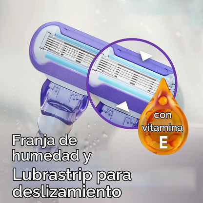 Gillette Venus Deluxe Smooth Swirl Mango de maquinilla de afeitar p...