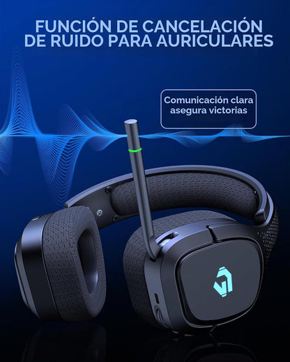AOC Auriculares inalámbricos para juegos de 2,4 GHz para PS5, PC, S...