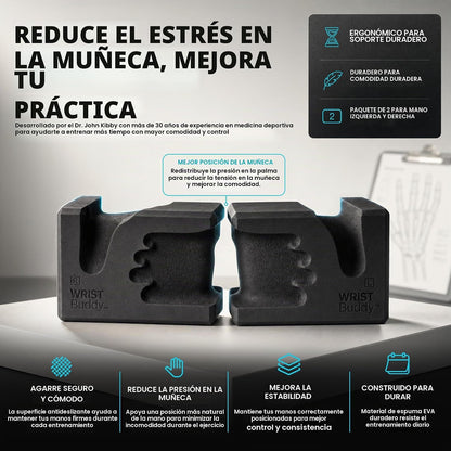 WRISTBuddy Bloques de yoga (izquierdo + derecho) - Bloques de EVA e...
